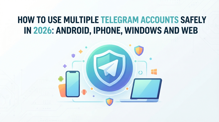 How to Use Multiple Telegram Accounts Safely in 2026 Android, iPhone, Windows and Web