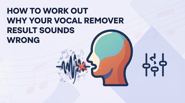 How to Work Out Why Your Vocal Remover Result Sounds Wrong