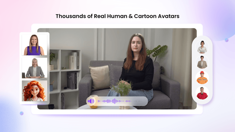 Large Library of AI Avatars for Brand Communication 