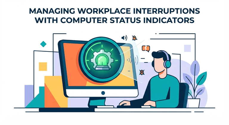 Managing Workplace Interruptions with Computer Status Indicators