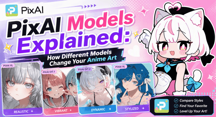 PixAI Models Explained How Different Models Change Your Anime Art