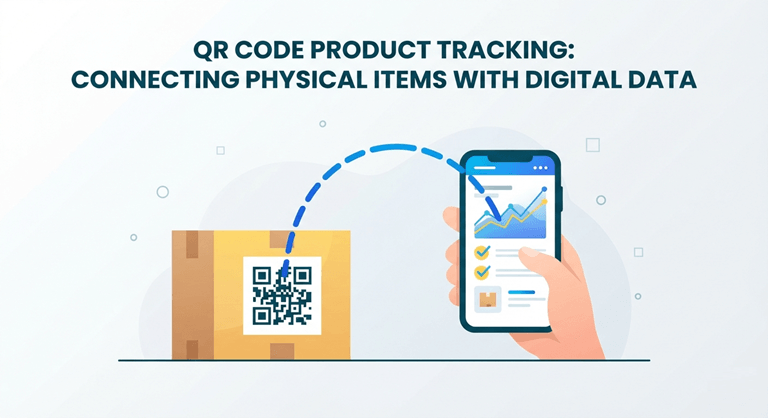 QR code product tracking connecting physical items with digital data