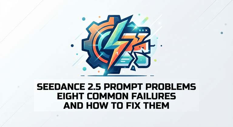 Seedance 2.5 Prompt Problems Eight Common Failures and How to Fix Them