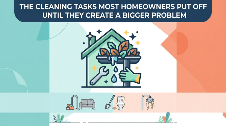 The Cleaning Tasks Most Homeowners Put Off Until They Create a Bigger Problem