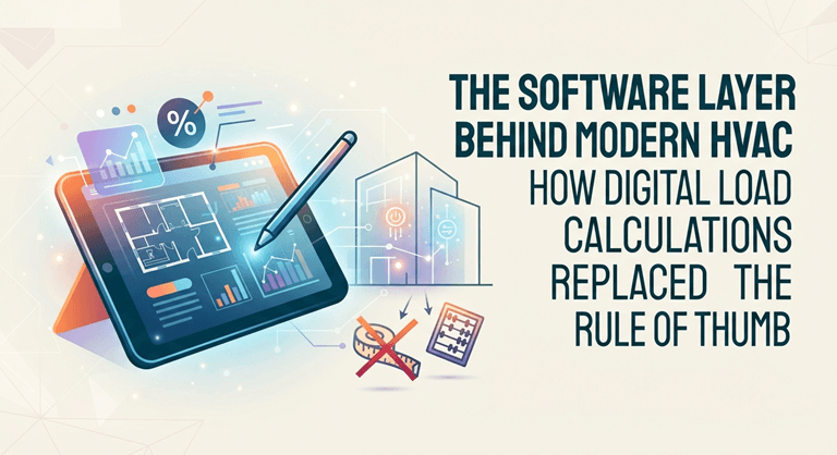 The Software Layer Behind Modern HVAC Design How Digital Load Calculations Replaced the Rule of Thumb