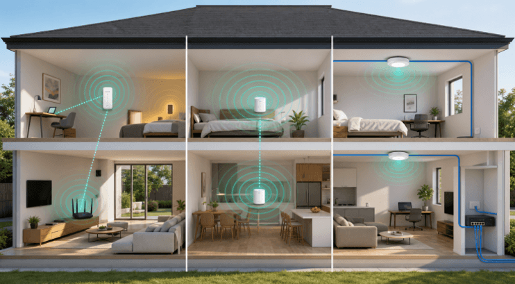 Wi-Fi Extender vs. Mesh vs. Access Point Choose the Fix That Fits Your Space
