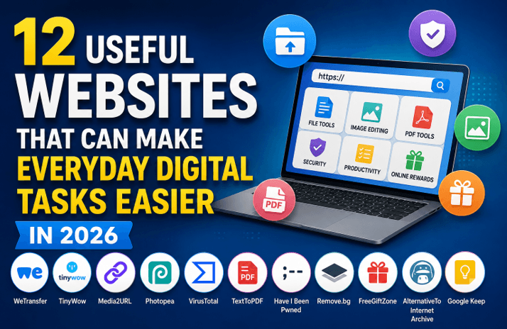 12 Useful Websites That Can Make Everyday Digital Tasks Easier in 2026