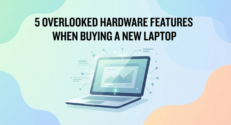 5 Overlooked Hardware Features to Prioritise When Buying a New Laptop