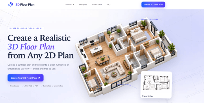 AI Floor Plan Generator From Prompt to 3D Layout