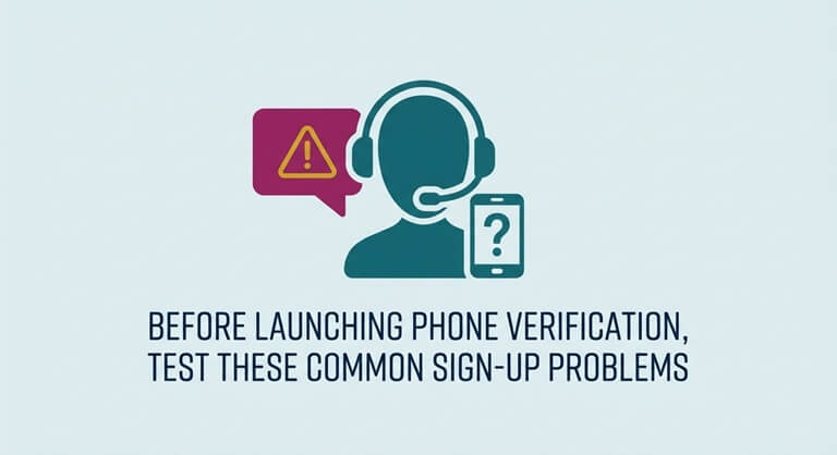 Before Launching Phone Verification, Test These Common Sign-Up Problems