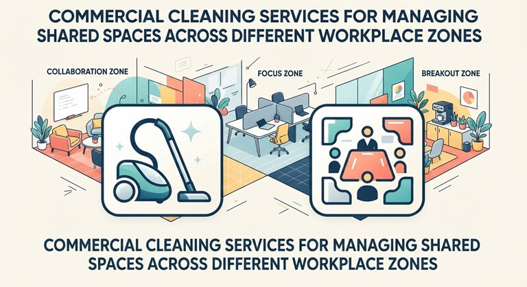 Commercial Cleaning Services for Managing Shared Spaces Across Different Workplace Zones