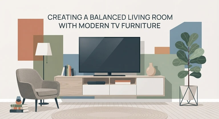 Creating a Balanced Living Room with Modern TV Furniture