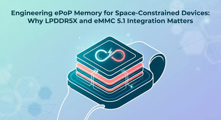Engineering ePoP Memory for Space-Constrained Devices Why LPDDR5X and eMMC 5.1 Integration Matters
