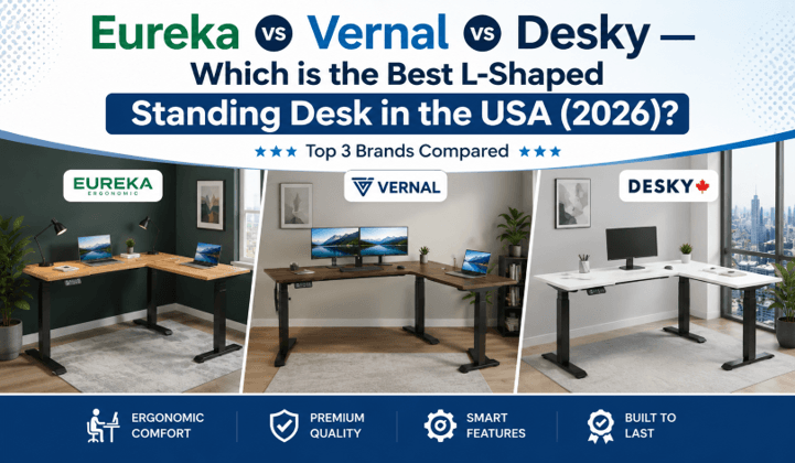 Eureka vs Vernal vs Desky - Which is the Best L-Shaped Standing Desk in the USA (2026)