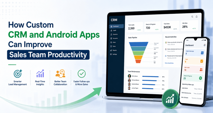 How Custom CRM and Android Apps Can Improve Sales Team Productivity