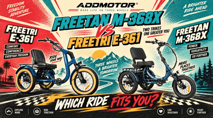 How Freetan M-368X and Freetri E-361 Fit Different Electric Trikes for Seniors Needs