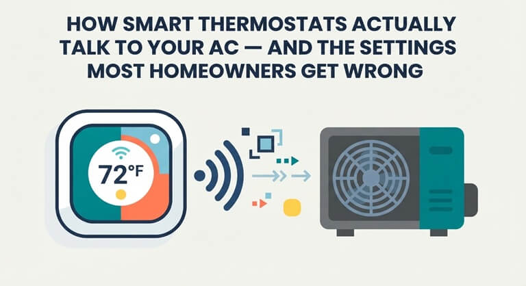 How Smart Thermostats Actually Talk to Your AC — and the Settings Most Homeowners Get Wrong