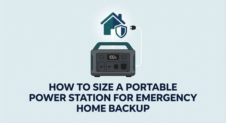 How to Size a Portable Power Station for Emergency Home Backup