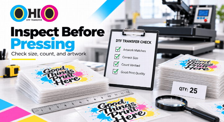 Inspect DTF Transfers Before Pressing