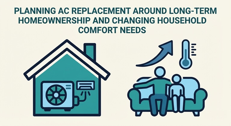Planning AC Replacement Around Long-Term Homeownership and Changing Household Comfort Needs