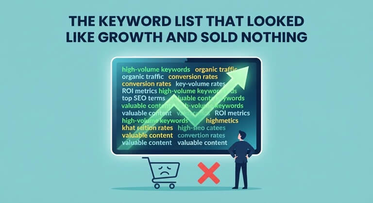 The Keyword List That Looked Like Growth and Sold Nothing