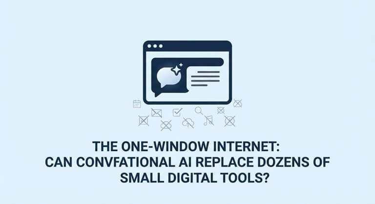 The One-Window Internet Can Conversational AI Replace Dozens of Small Digital Tools