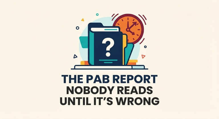 The PAB Report Nobody Reads Until It's Wrong