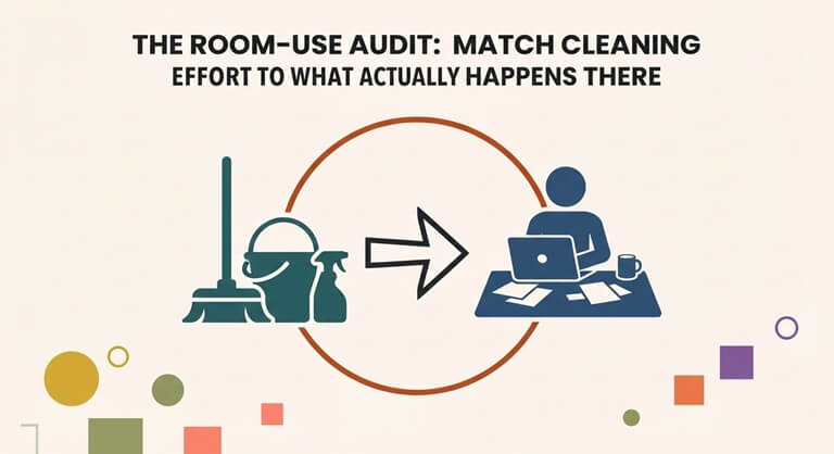 The Room-Use Audit Match Cleaning Effort to What Actually Happens There