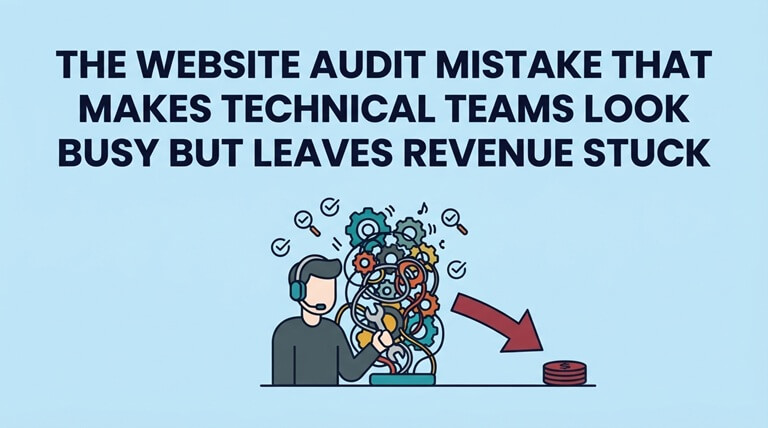 The Website Audit Mistake That Makes Technical Teams Look Busy But Leaves Revenue Stuck