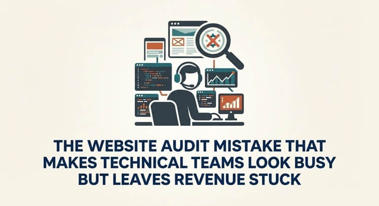 The Website Audit Mistake That Makes Technical Teams Look Busy But Leaves Revenue Stuck