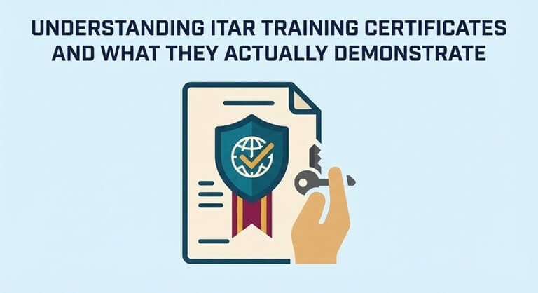 Understanding ITAR Training Certificates and What They Actually Demonstrate