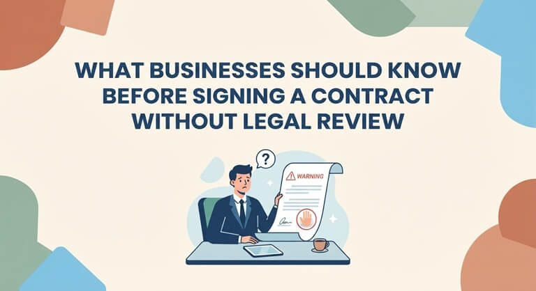 What Businesses Should Know Before Signing a Contract Without Legal Review