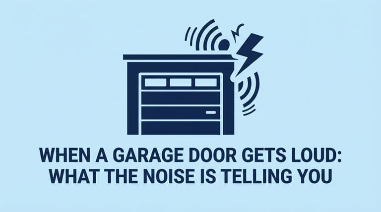 When a Garage Door Gets Loud What the Noise Is Telling You