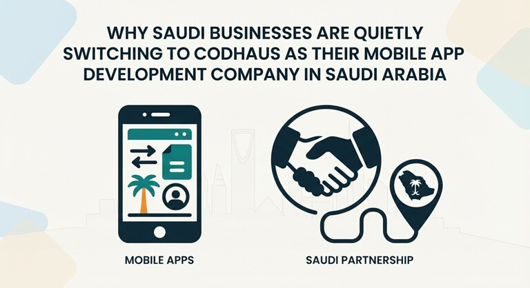 Why Saudi Businesses Are Quietly Switching to Codhaus as Their Mobile App Development Company in Saudi Arabia