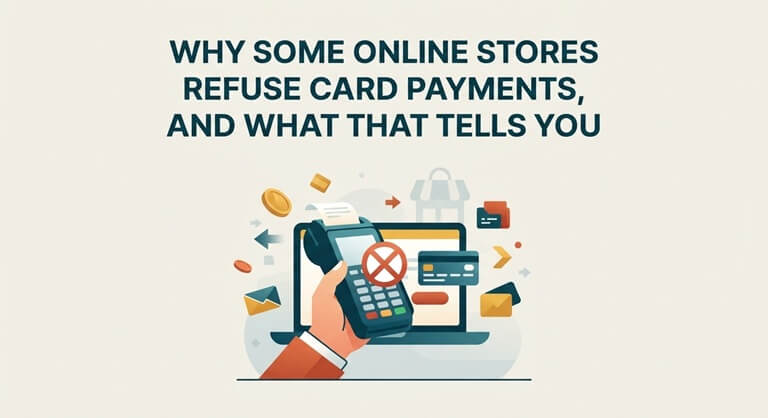 Why Some Online Stores Refuse Card Payments, and What That Tells You
