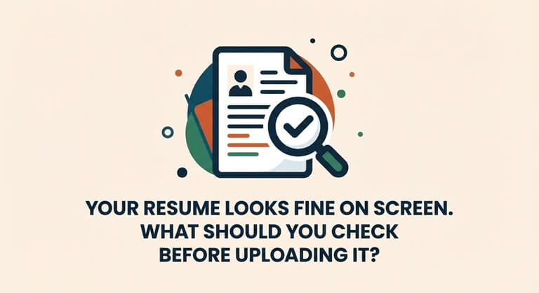 Your Resume Looks Fine on Screen. What Should You Check Before Uploading It
