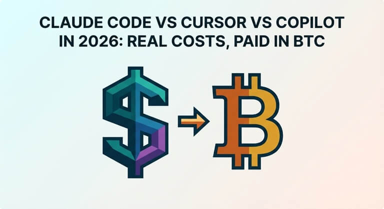 Claude Code vs Cursor vs Copilot in 2026 Real Costs, Paid in BTC