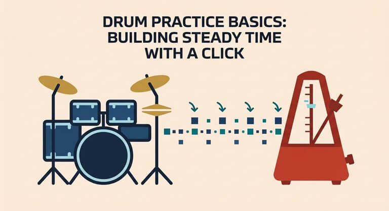 Drum Practice Basics Building Steady Time With a Click