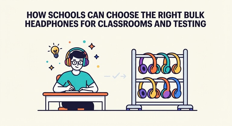 How Schools Can Choose the Right Bulk Headphones for Classrooms and Testing