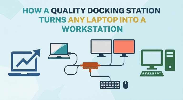 How a Quality Docking Station Turns Any Laptop Into a Workstation