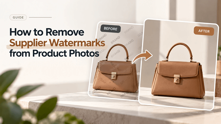 How to Remove Supplier Watermarks from Product Photos AI Removal Guide for E-Commerce