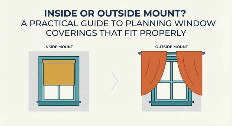 Inside or Outside Mount A Practical Guide to Planning Window Coverings That Fit Properly