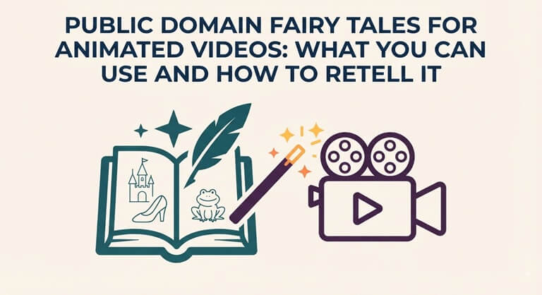 Public Domain Fairy Tales for Animated Videos What You Can Use and How to Retell It