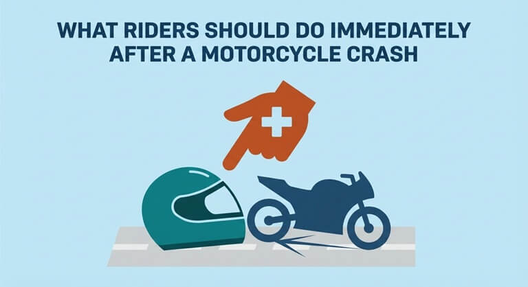 What Riders Should Do Immediately After a Motorcycle Crash