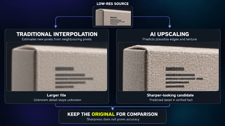 What Traditional Resizing and AI Actually Add
